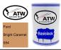 Preview: Ford, Bright Caramel, 054: 500ml Lackdose, von ATW Autoteile West.